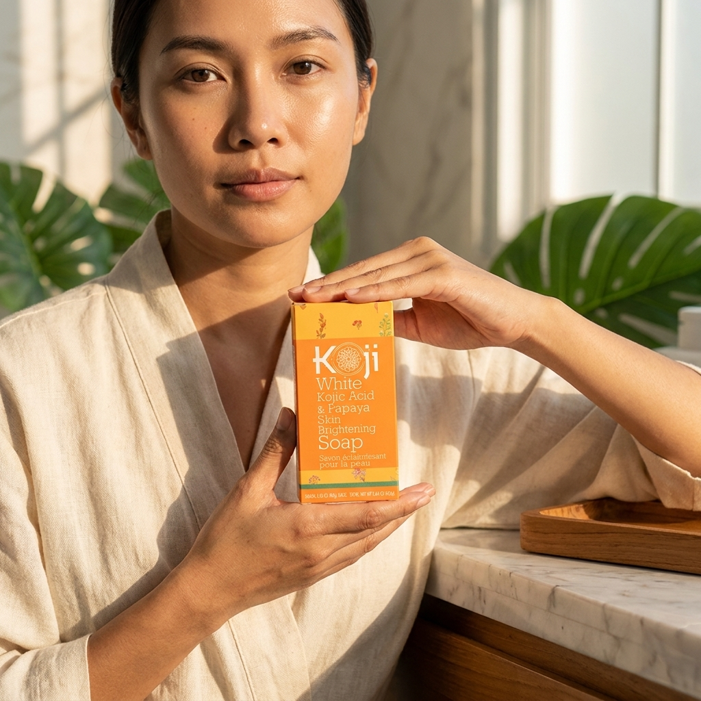 Koji White Kojic Acid & Papaya Brightening Soap – 2 x 80g