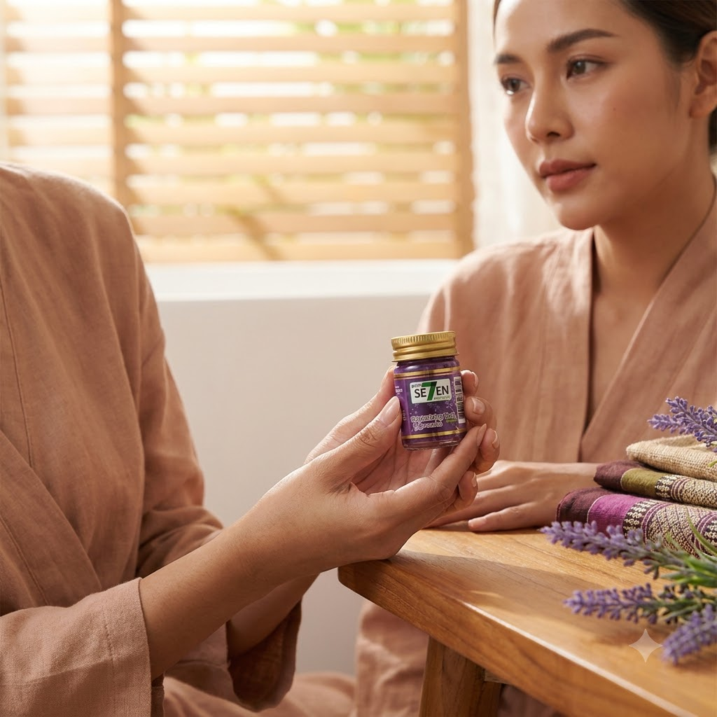 Green Seven Lavender Sleeping Balm – Moisturizing Herbal Massage Balm