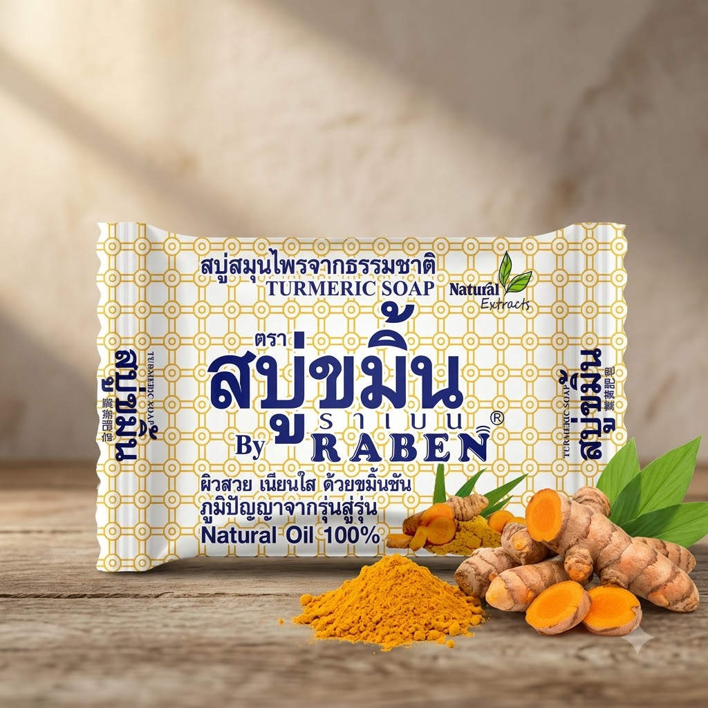 RABEN Natural Herbal Soap 130g – Thai Herbal Soap Collection