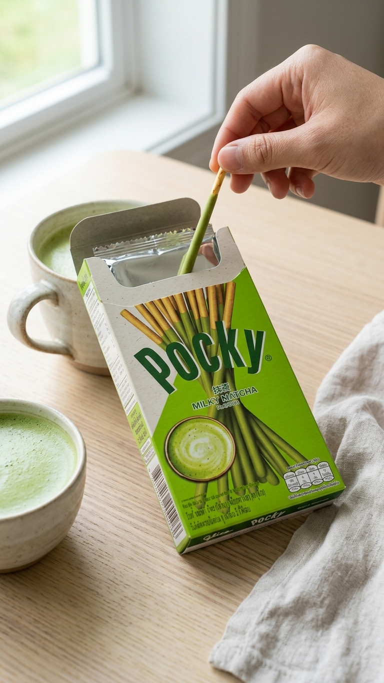Pocky Matcha Milk Biscuit Sticks Japanese Snack 10 Pack