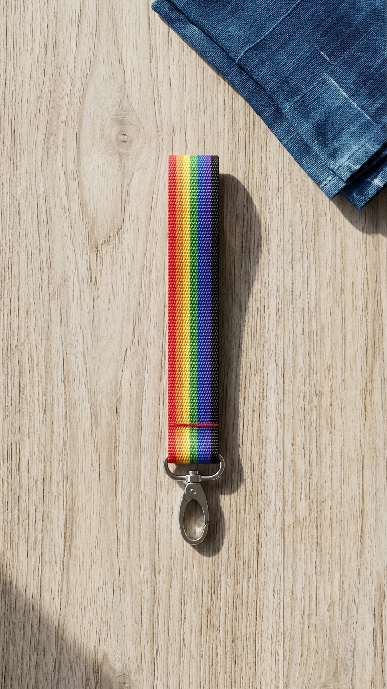Pride Rainbow Keychain Strap, Mobile Phone & Card Holder Strap