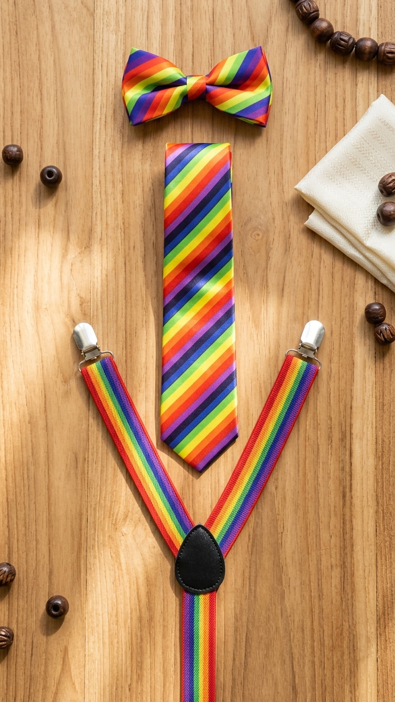 Rainbow Pride Necktie, LGBT Festival Tie