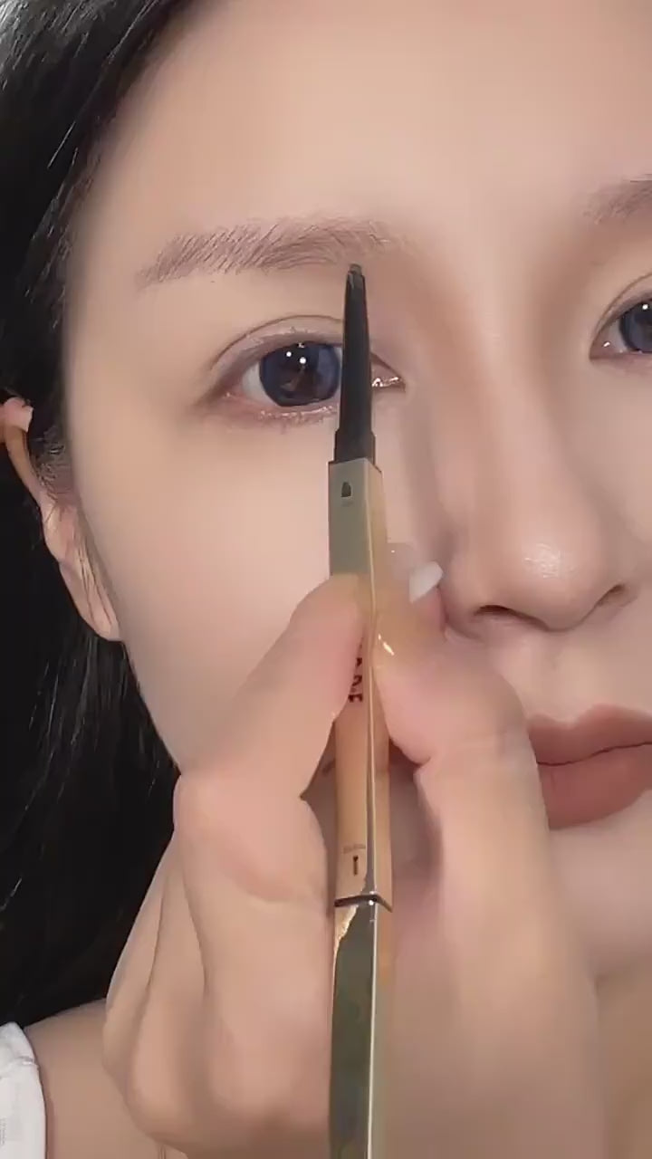 YTL Waterproof Eyebrow Pencil, 2-in-1 Rotating Brow Pencil with Brush