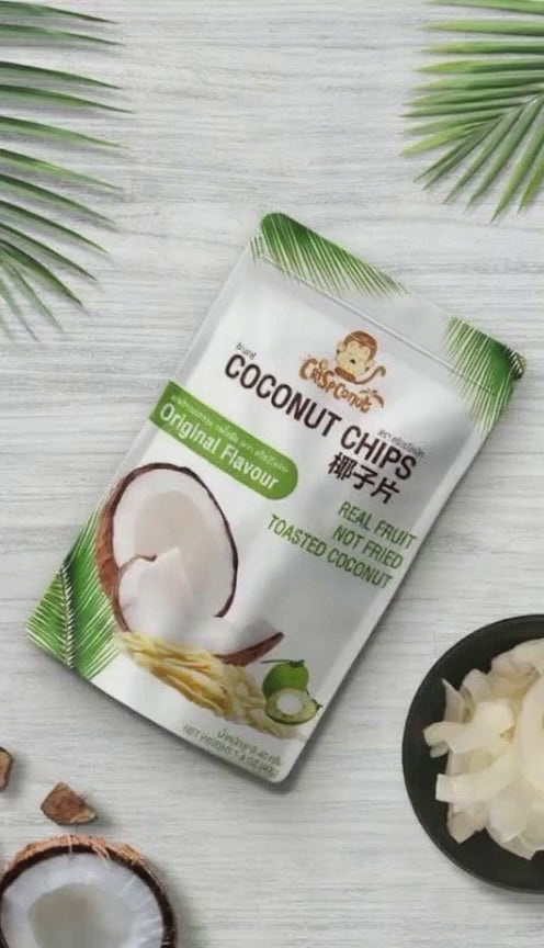 Natural Roasted Coconut Chips Thai Snack